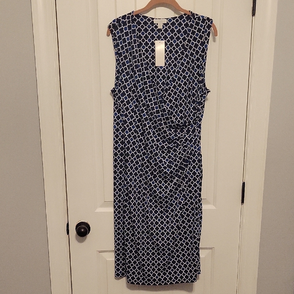 Charter Club Blue Sheath Midi Dress